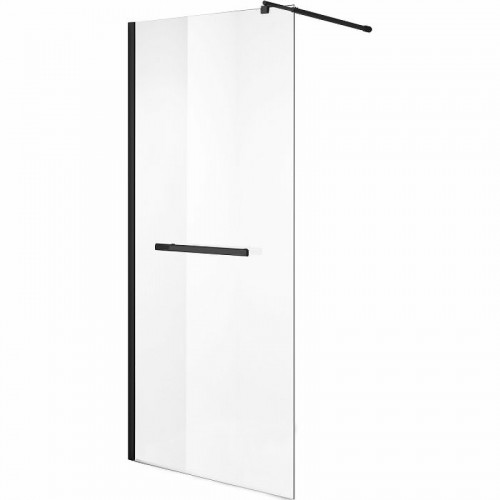 Душевая перегородка Niagara Nova 110 NG-681-11BLACK профиль Черный стекло прозрачное