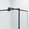 Душевая перегородка Niagara Nova 100 NG-687-10BLACK профиль Черный стекло прозрачное