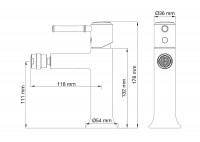 Смеситель для биде Wonzon &amp; Woghand Tor WW-88016073-CR цвет Хром