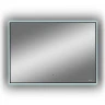 Зеркало Bond Cube 100x80 M36ZE-10080 с подсветкой Черное с бесконтактным выключателем стекло