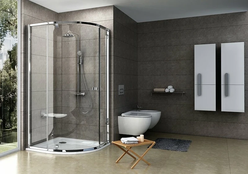 Душевой уголок Ravak Pivot PSKK3 80x80 37644C00Z1 профиль Хром стекло Transparent