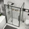 Душевая стенка Grossman Cosmo 90 200.K33.02.90.21.00 профиль Черный матовый стекло прозрачное