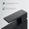 Смеситель для раковины Splenka S01.10.06 Черный матовый латунь