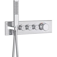 Смеситель для душа Teska Shine SH3006 с термостатом Хром латунь встраиваемый