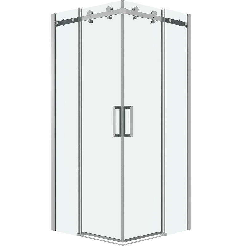 Душевой уголок Grossman Classic 80х80 300.K33.04.8080.10.00 профиль Хром стекло прозрачное
