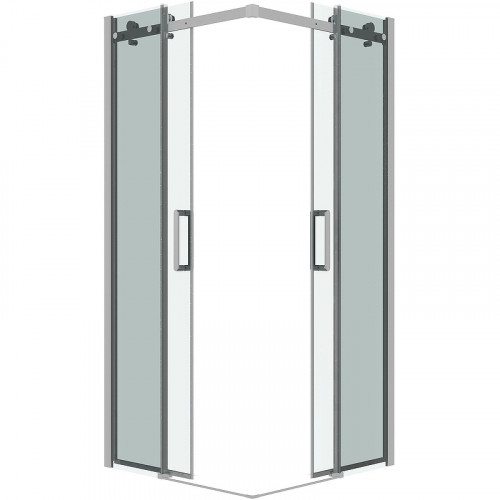 Душевой уголок Grossman Classic 80х80 300.K33.04.8080.10.00 профиль Хром стекло прозрачное