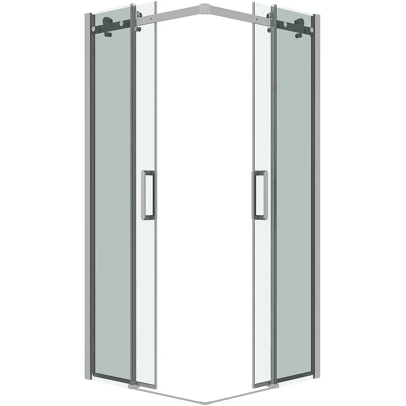 Душевой уголок Grossman Classic 80х80 300.K33.04.8080.10.00 профиль Хром стекло прозрачное