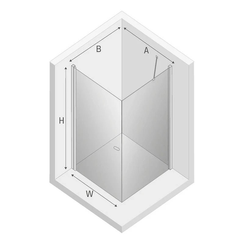 Душевое ограждение New Trendy x70 D-0229A/D-0148B