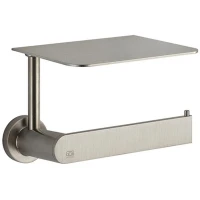 Держатель туалетной бумаги Gessi Emporio Accessories 38855#149 с полкой Никель брашированный
