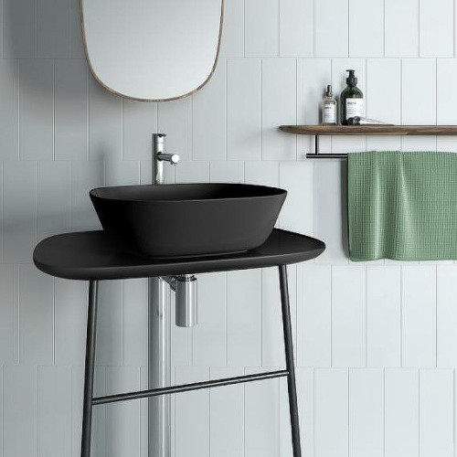Раковина накладная Vitra Plural 45 7810B483-0016 Черная матовая