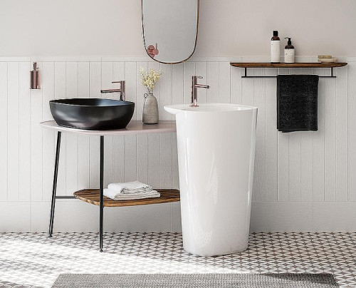 Раковина накладная Vitra Plural 45 7810B483-0016 Черная матовая