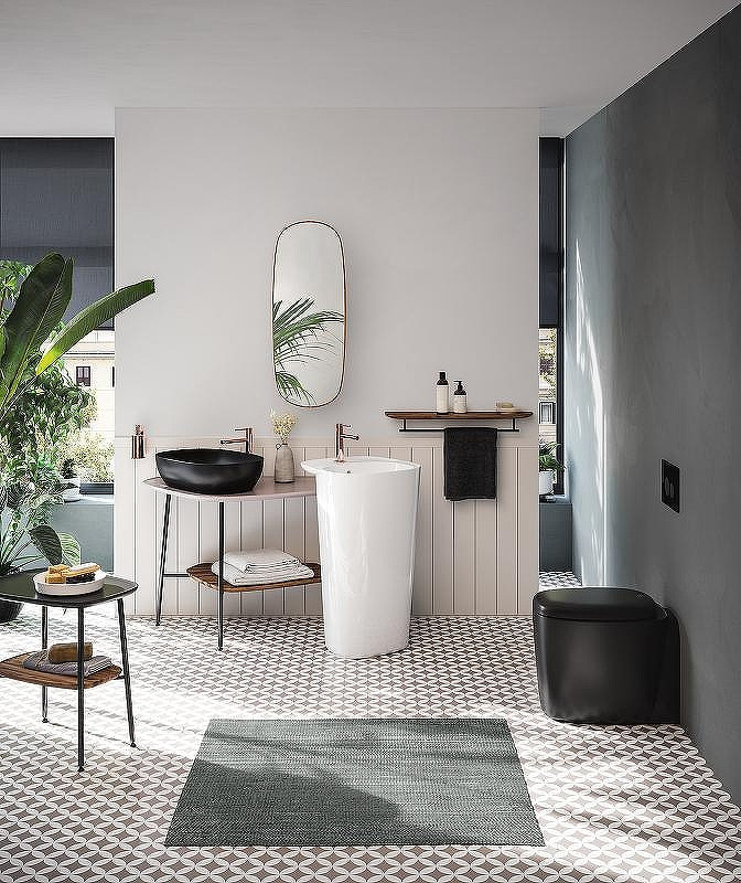 Раковина накладная Vitra Plural 45 7810B483-0016 Черная матовая