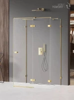 Душевое ограждение New Trendy AVEXA Gold x80 EXK-2127