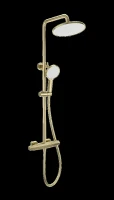 Душевая система Wonzon & Woghand Neo WW-B3045-A-BG с термостатом цвет Брашированное золото