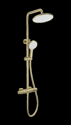 Душевая система Wonzon & Woghand Neo WW-B3045-A-BG с термостатом цвет Брашированное золото