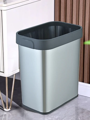 Ведро для мусора WeltWasser Solid MT 12L 10000013404 Сталь матовая