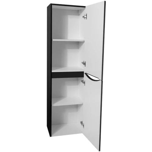 Шкаф пенал BelBagno Fly-Marino 40 R FLY-MARINO-1500-2A-SC-NL-P-R подвесной Nero Lucido МДФ / ЛДСП