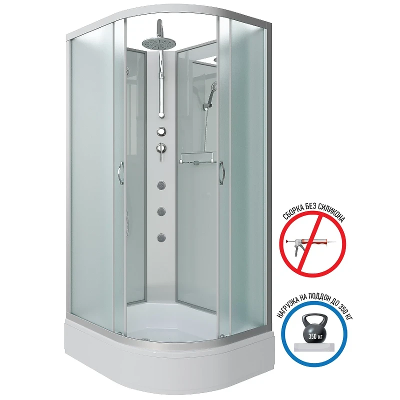 Душевая кабина Niagara Classic 130х90 L NG-33394-14LBKTG с гидромассажем