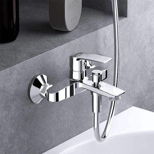 Смеситель для ванны Damixa Eclipse 2.0 481000000 Хром латунь на стену