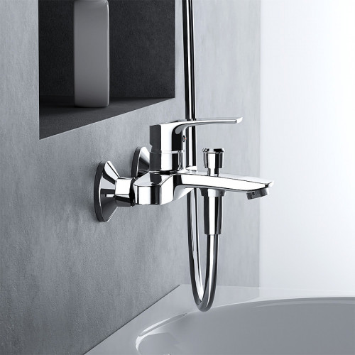 Смеситель для ванны Damixa Eclipse 2.0 481000000 Хром латунь на стену