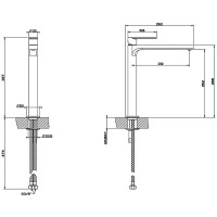 Смеситель для раковины Gessi Emporio Via Manzoni 38609#031 Хром латунь