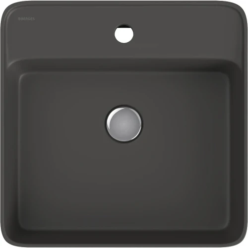 Раковина Berges Ego SL 45 182024 Антрацит матовый фарфор накладная