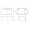Акриловая ванна BelBagno 170x80 BB411-1700-800-MATT без гидромассажа