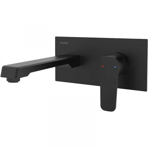 Смеситель для раковины Teska Quarsar Pro E5108 Черный матовый латунь встраиваемый