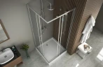 Душевой уголок Bravat Drop 90x90 BS090.2200A профиль Хром стекло прозрачное