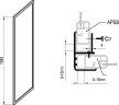 Душевая стенка Ravak Supernova APSS-75 940303R2Z1 профиль Черный стекло Transparent
