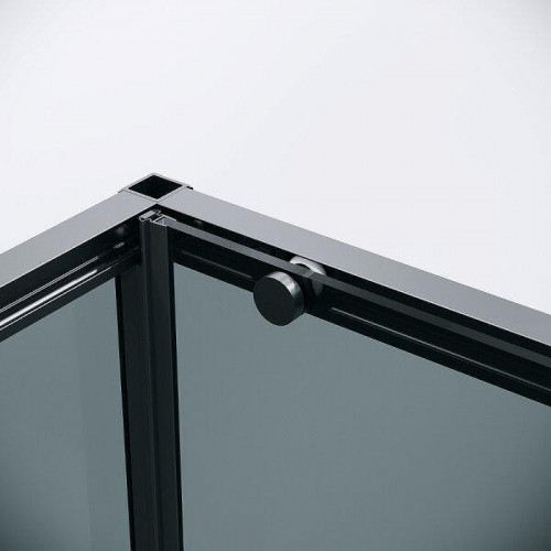 Душевой уголок Grossman Galaxy 100x100 120.K33.01.1010.21.10 профиль Черный матовый стекло тонированное