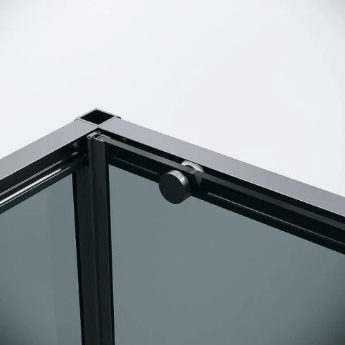 Душевой уголок Grossman Galaxy 100x100 120.K33.01.1010.21.10 профиль Черный матовый стекло тонированное
