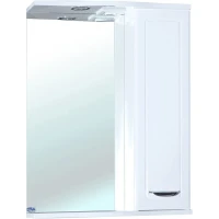 Зеркало со шкафом Bellezza Классик 50 R 4611906001013 с подсветкой Белое МДФ / ЛДСП, стекло