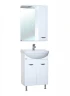 Зеркало со шкафом Bellezza Классик 50 R 4611906001013 с подсветкой Белое МДФ / ЛДСП, стекло