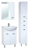 Зеркало со шкафом Bellezza Классик 50 R 4611906001013 с подсветкой Белое МДФ / ЛДСП, стекло