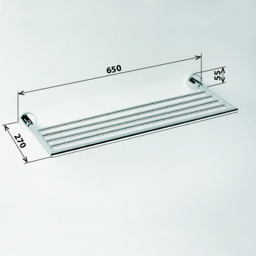 Полка для полотенец Bemeta Omega 104205152 Глянец