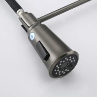 Смеситель для кухни Gappo G4398-69 Оружейная сталь латунь