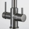 Смеситель для кухни Gappo G4398-69 Оружейная сталь латунь