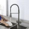 Смеситель для кухни Gappo G4398-69 Оружейная сталь латунь