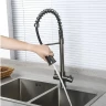 Смеситель для кухни Gappo G4398-69 Оружейная сталь латунь