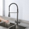 Смеситель для кухни Gappo G4398-69 Оружейная сталь латунь