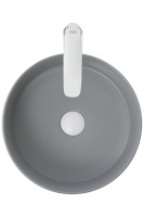 Раковина-чаша WeltWasser Elbach 3134 MFG 35 10000004513 Светло-серая матовая фаянс накладная