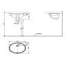 Раковина встраиваемая снизу Toto TL 60 LW1506JU#W цвет Белый