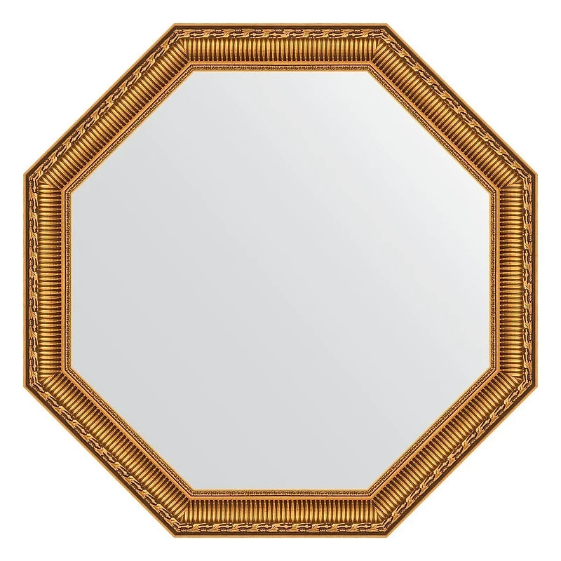 Зеркало Evoform Octagon 65х65 BY 3986 в багетной раме - Золотой акведук 61