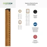 Зеркало Evoform Octagon 65х65 BY 3986 в багетной раме - Золотой акведук 61