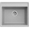 Кухонная мойка GranFest Vertex GF-V-580 Серая искусственный камень (литьевой мрамор) встраиваемый