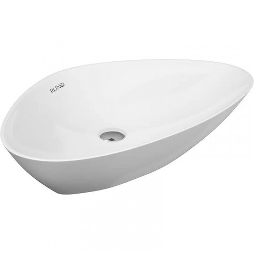 Раковина-чаша Runo Trezo 60 00-00001360 Белая фарфор накладная