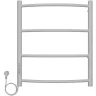 Электрический полотенцесушитель Azario Verona 500x600 П4 AZ04756W диммер слева Белый