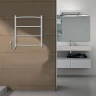 Электрический полотенцесушитель Azario Verona 500x600 П4 AZ04756W диммер слева Белый