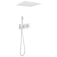 Душевая система Abber Daheim AF8255W c термостатом цвет Белая матовая